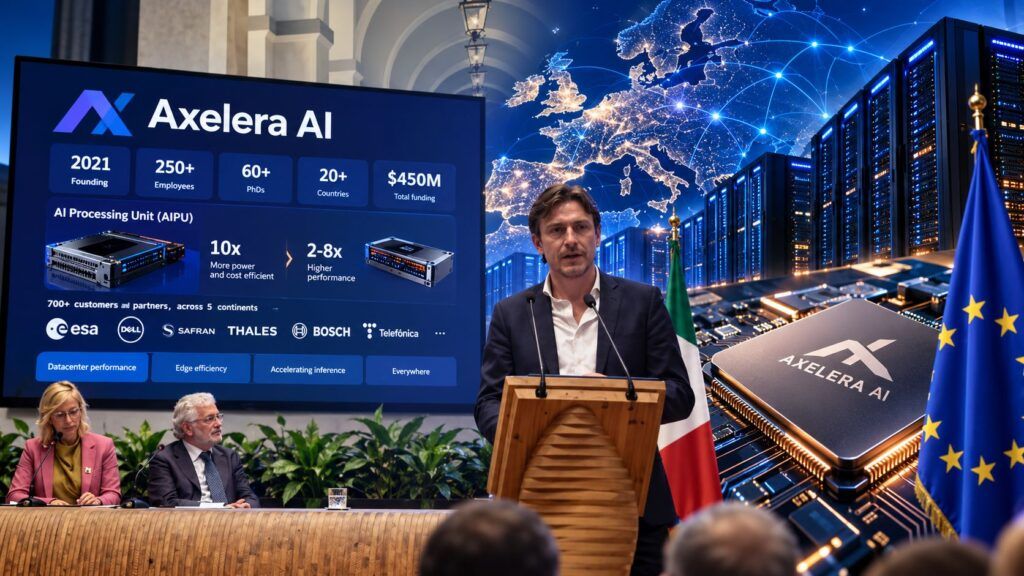 Axelera AI sfida Nvidia nei data center con chip europei a basso consumo 2 Presentazione sullAI europea e i data center