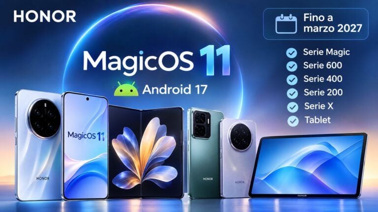 Promo HONOR MagicOS 11 in blu