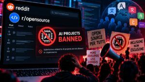 Reddit r/opensource vieta progetti AI e utenti non anglofoni: è rivolta 5 Reddit r/opensource vieta progetti AI e utenti non anglofoni: è rivolta