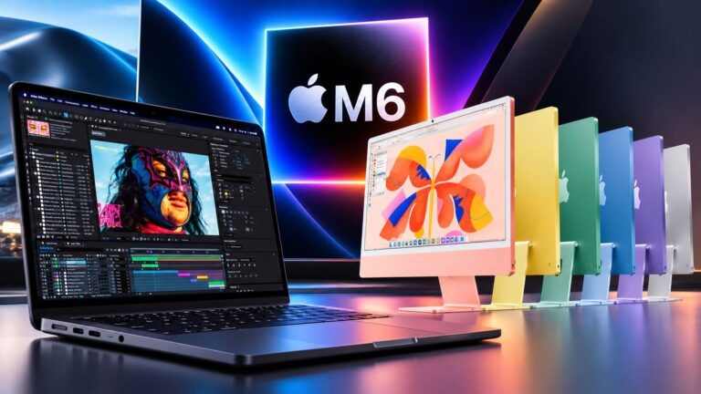 Pubblicita futuristica della linea Mac M6