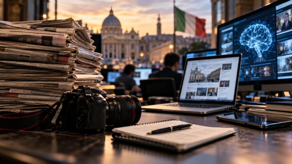 AGCOM: web journalism al 30%, compensi degli autonomi inferiori del 76% 2 Redazione tra stampa e intelligenza artificiale