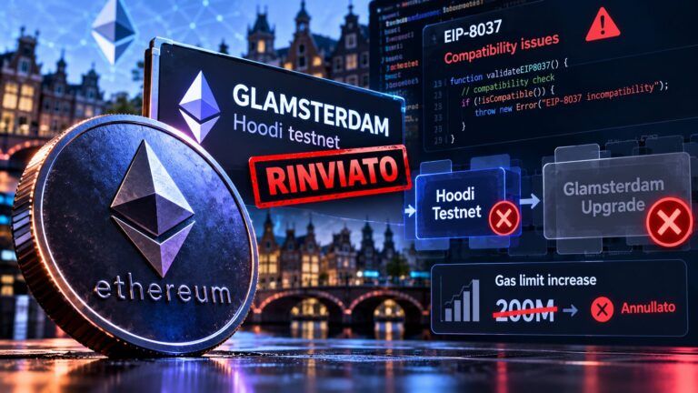Rinvio Glamsterdam Allerta Ethereum