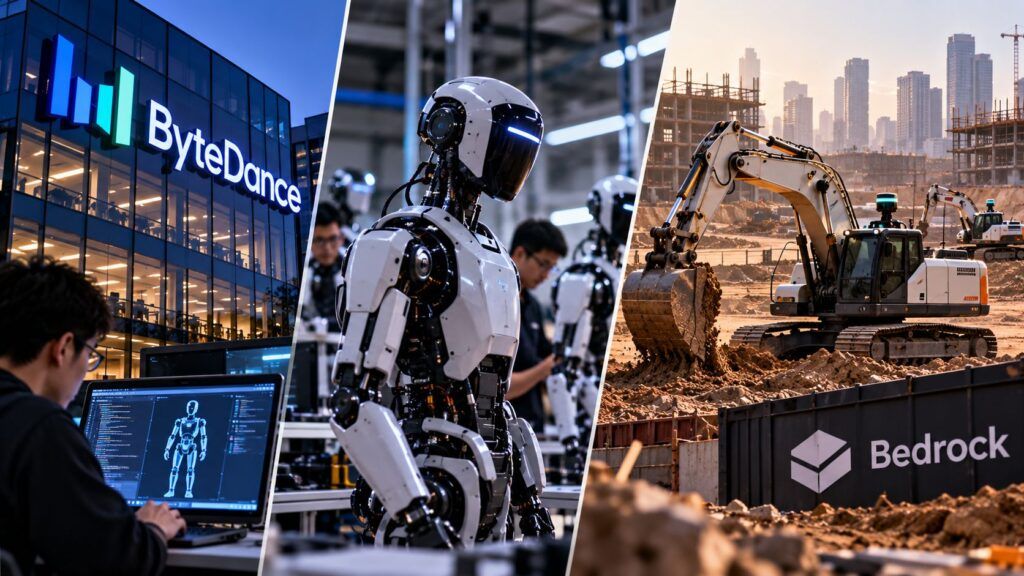 ByteDance e Bedrock spingono la robotica dalla ricerca all’industria 2 Robotica e costruzione autonoma di nuova generazione