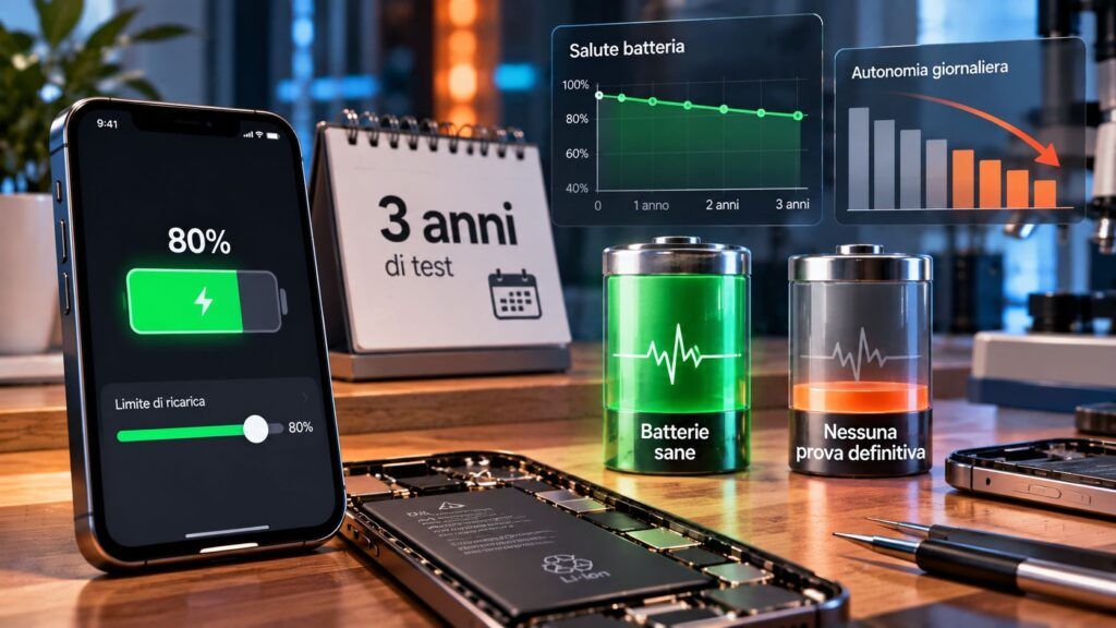 iPhone all’80% per tre anni: test ridimensiona il vantaggio sulla batteria 2 Salute della batteria all80