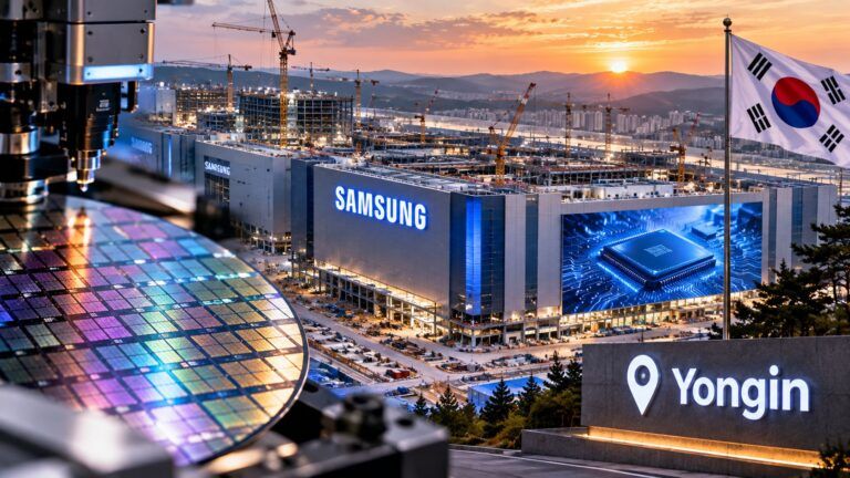 Samsung Fab di Yongin al Tramonto