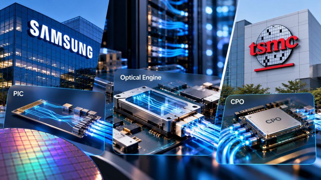 Samsung accelera sul silicio fotonico per sfidare TSMC nell’AI 2 Samsung e TSMC sfida fotonica per lIA