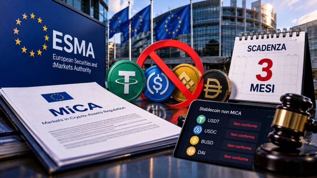 ESMA stringe sulle stablecoin non MiCA: tre mesi per sanare le esposizioni 2 Scadenza MiCA stop alle stablecoin non conformi
