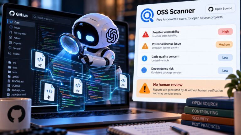 Scansione OSS AI tra codice e avvisi