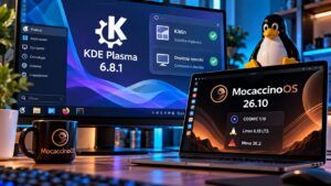 KDE Plasma 6.8.1 corregge KWin e RDP, MocaccinoOS rinnova Linux