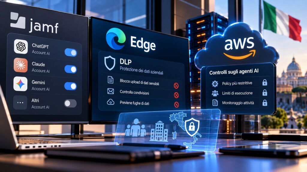 Jamf, Microsoft e AWS: il browser aziendale espone i dati agli agenti AI 2 Sicurezza AI aziendale in Italia