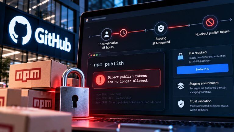 Sicurezza GitHub e workflow npm