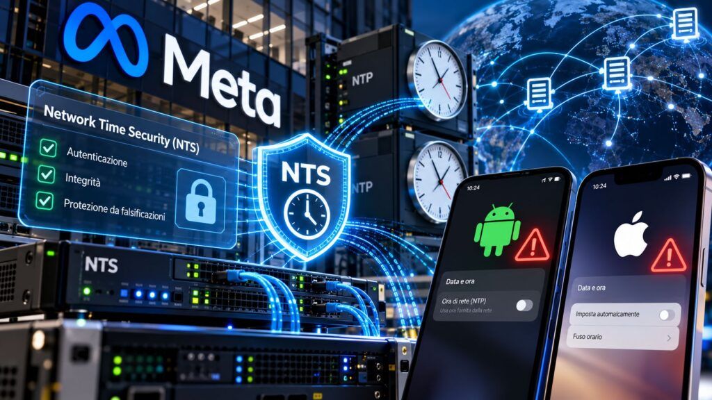 Meta autentica l’ora di Internet con NTS, il mobile resta il punto debole 2 Sicurezza NTS tra server e smartphone