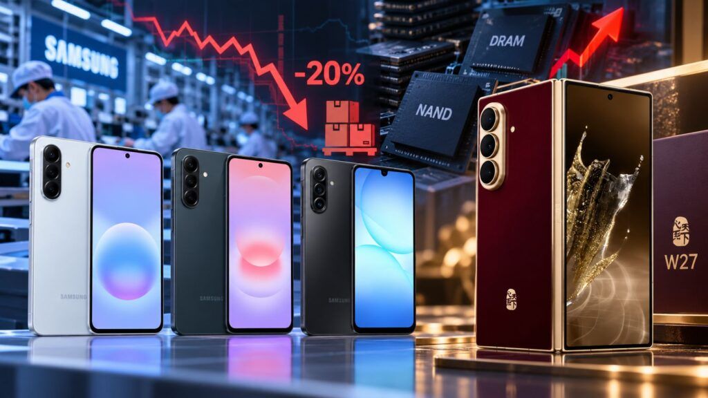 Smartphone Samsung tra crisi e lusso W27