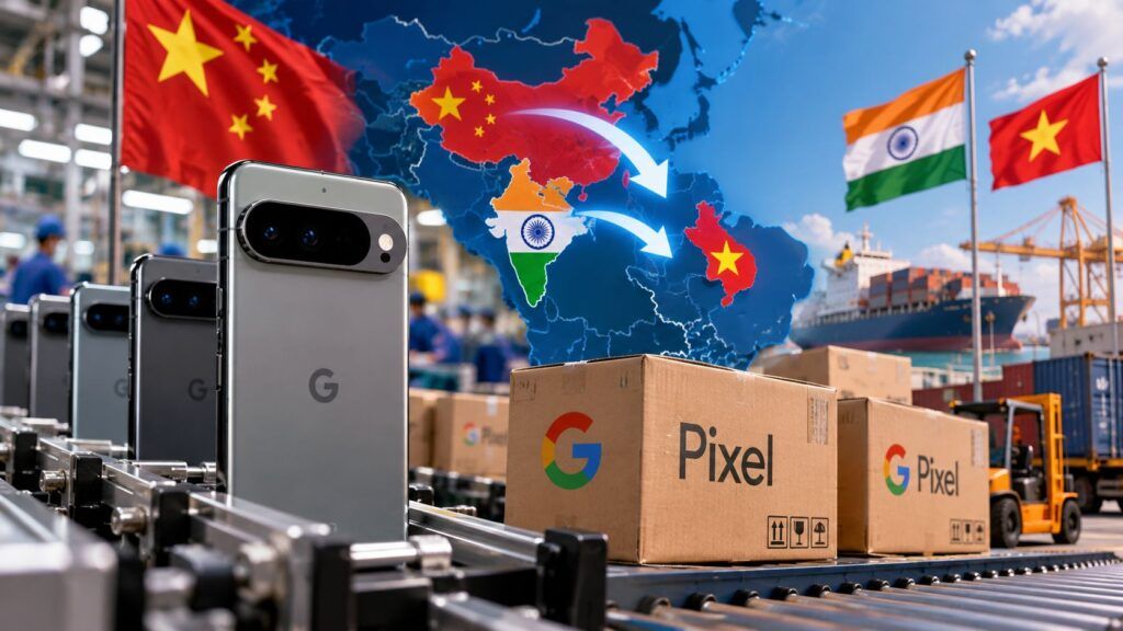 Spostamento globale della produzione Pixel