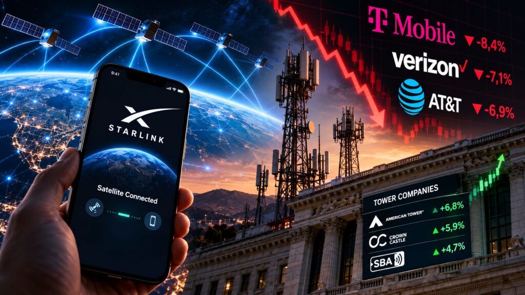 Starlink Mobile affonda i carrier: Wall Street prezza il quarto operatore 2 Starlink contro i giganti delle telecomunicazioni