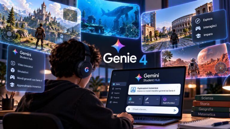Studio immersivo Gemini con Genie 4