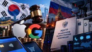 Corea multa Apple e Google, Russia impone la conservazione dei messaggi
