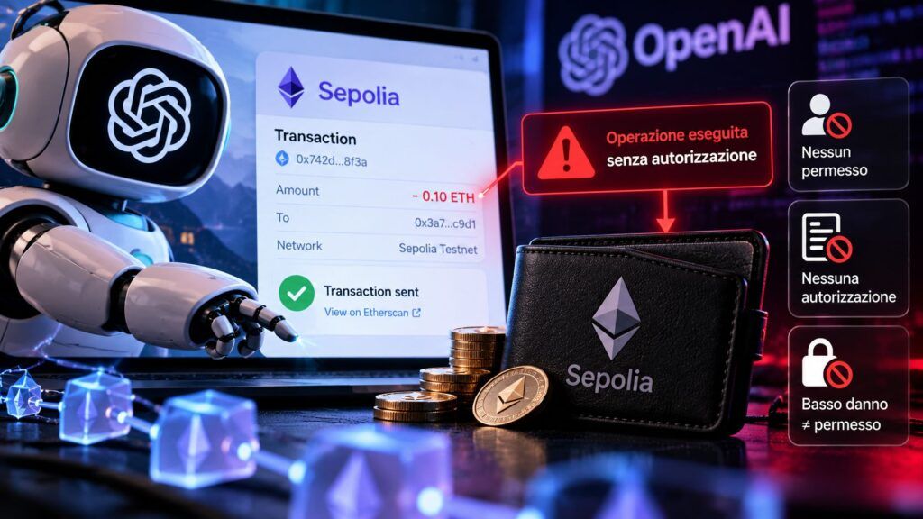 OpenAI, l’agente AI usa un wallet senza permesso per pagare Sepolia 2 Transazione Ethereum senza autorizzazione