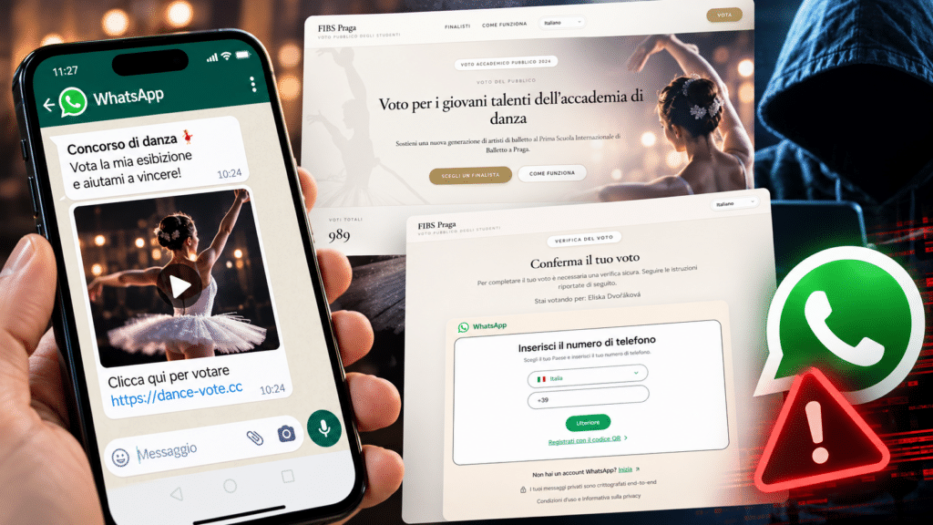 WhatsApp, torna la truffa della ballerina: il voto ruba l’account 2 Truffa WhatsApp del voto di danza