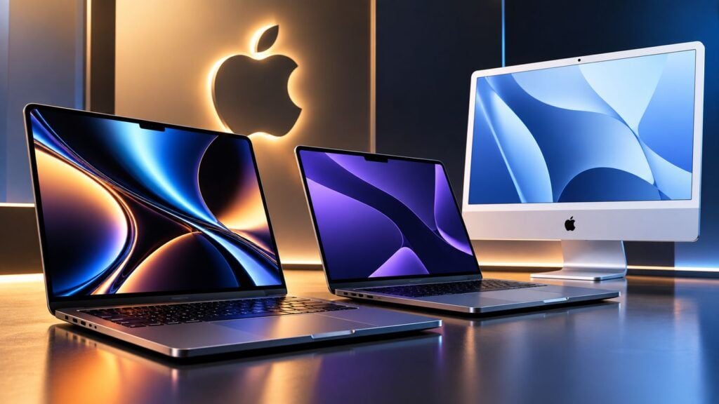 Apple prepara una seconda ondata: MacBook Ultra e M6 a fine ottobre 2 Vetrina Apple tra luce e riflessi
