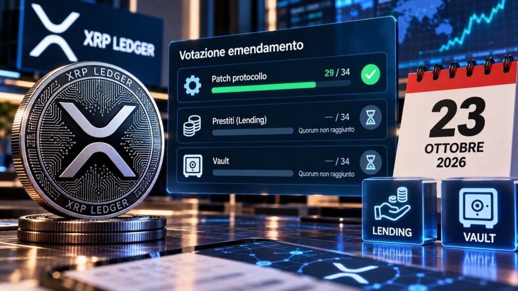 XRP Ledger, correzioni al lending dal 23 ottobre ma i prestiti restano bloccati 2 Votazione XRP Ledger Finanza del Futuro