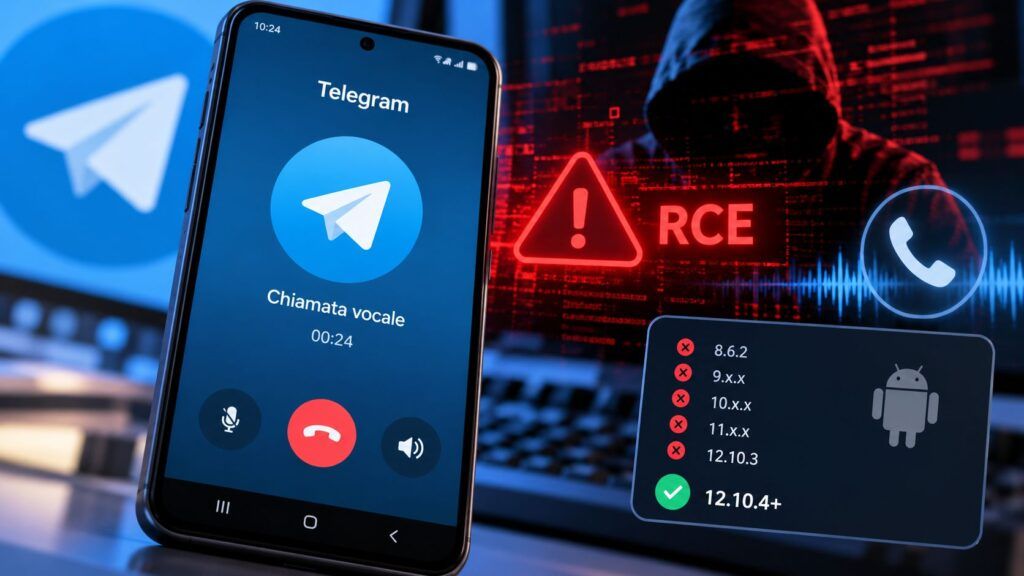Telegram Android, una chiamata vocale può eseguire codice: patch 2 Vulnerabilita Telegram Allerta RCE