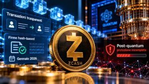 Zcash prepara le firme post-quantum ma a gennaio proteggerà solo il lato trasparente