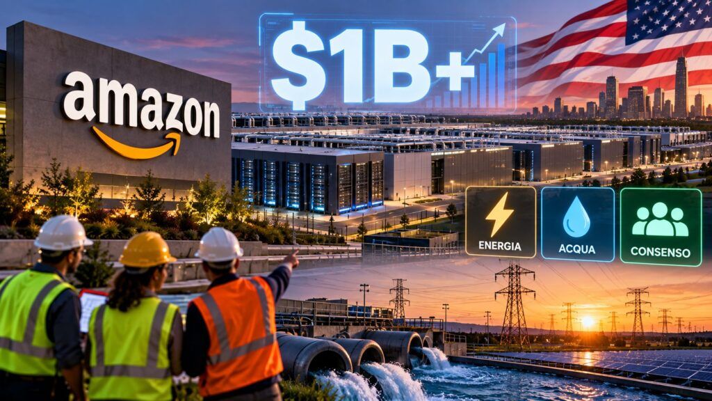 Amazon mette 1 miliardo sui territori: i data center AI cercano consenso 2 amazon built together data center ai comunita usa