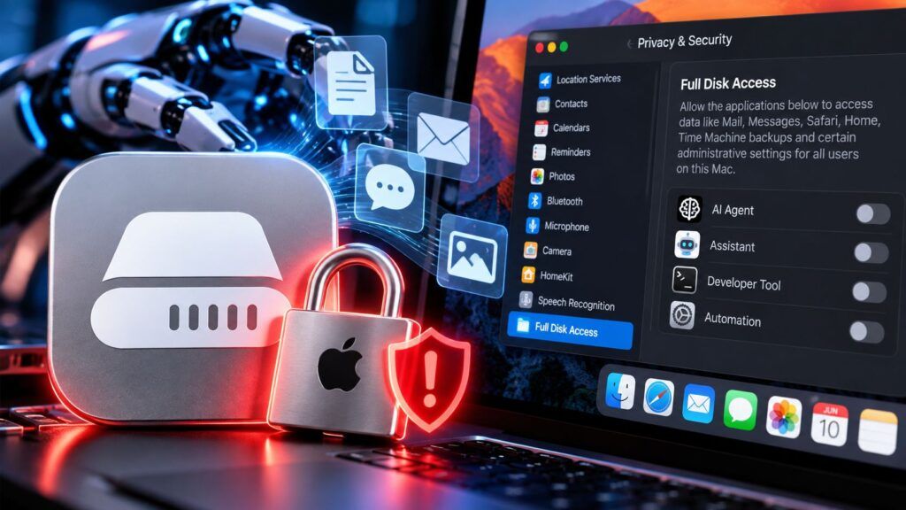Apple stringe il Full Disk Access: gli agenti AI cambiano la privacy del Mac 2 apple full disk access agenti ai privacy macos