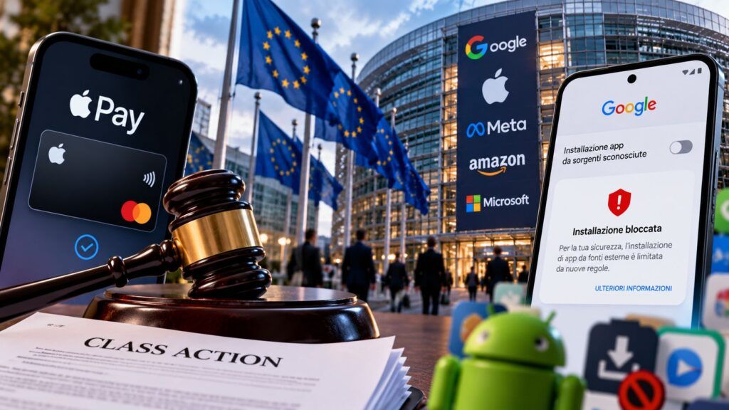 Apple Pay, lobbying e Android: Big Tech difende il controllo delle piattaforme 2 apple pay antitrust lobbying android sideloading samsung brevetti