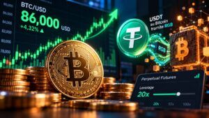 Bitcoin sopra 86.000 dollari: USDT torna su RGB e cresce la leva 4 Bitcoin sopra 86.000 dollari: USDT torna su RGB e cresce la leva