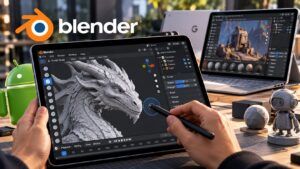 Blender arriva su Android nel 2027: il software 3D punta a tablet e Googlebook 3 Blender arriva su Android nel 2027: il software 3D punta a tablet e Googlebook