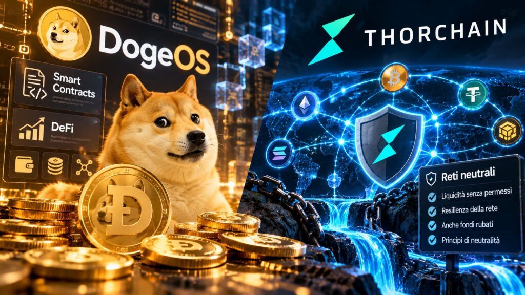 Dogecoin entra nella DeFi, THORChain difende la neutralità delle reti 2 dogecoin defi dogeos thorchain neutralita reti