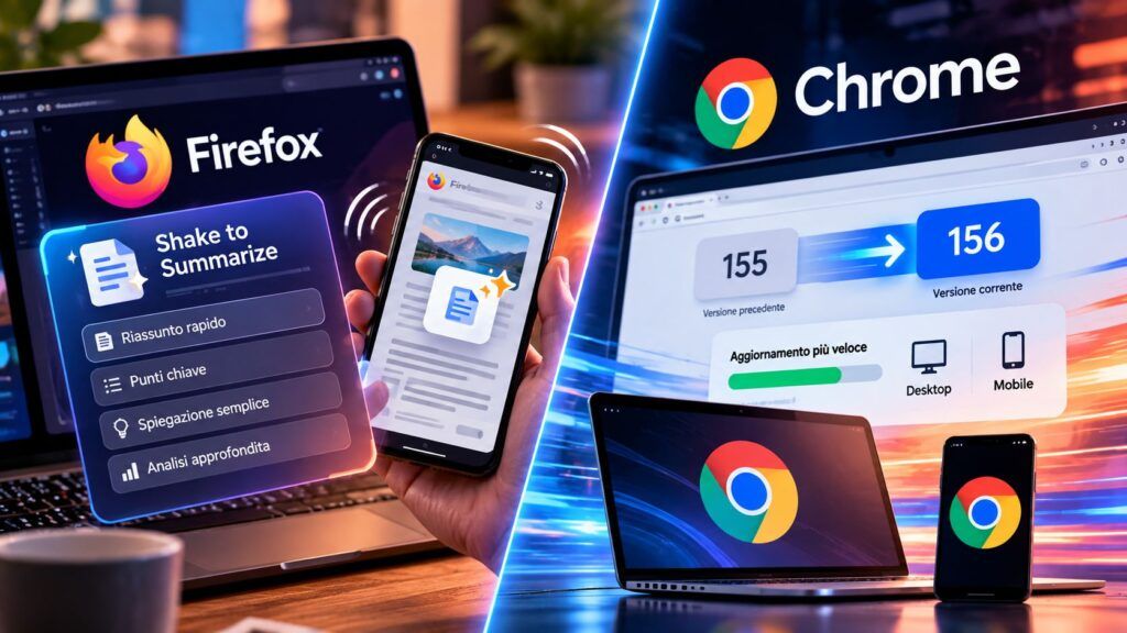 Firefox specializza l’AI e Chrome accelera le release 2 firefox ai prompt chrome 155 156 release