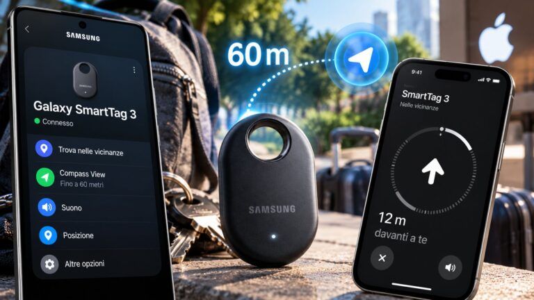 galaxy smarttag 3 iphone compass view