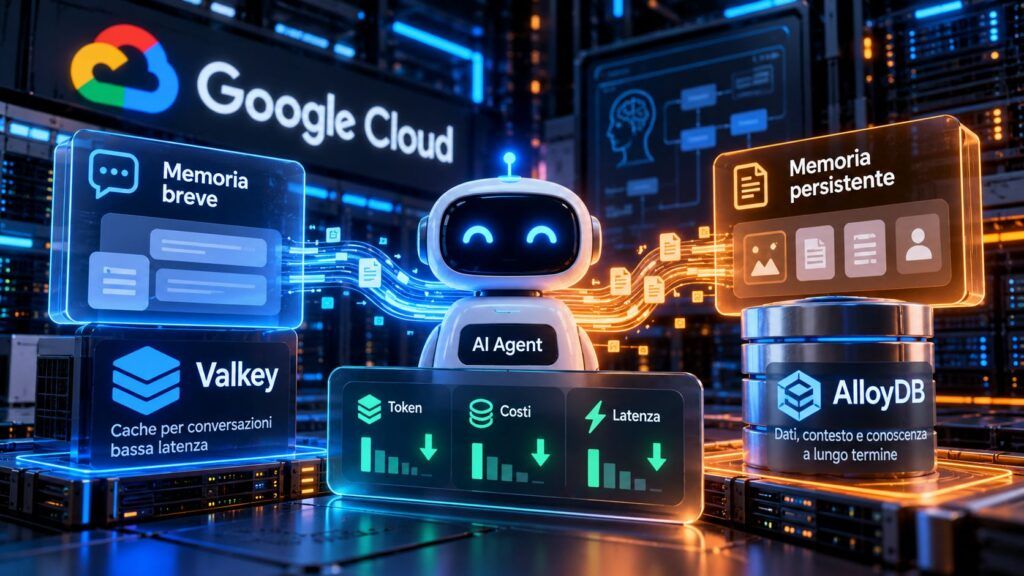 google cloud memoria agenti ai alloydb valkey