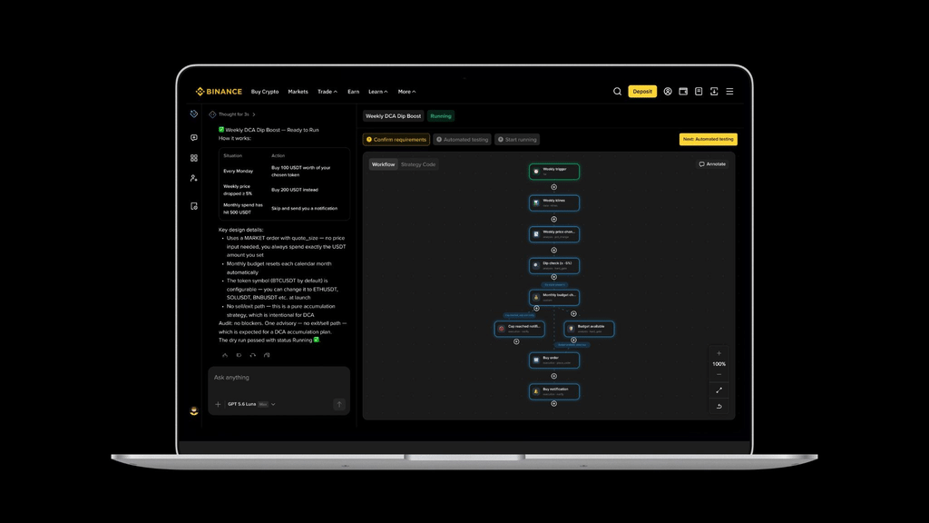 Binance porta gli agenti AI nel trading: strategie automatiche in linguaggio naturale 4 image 111