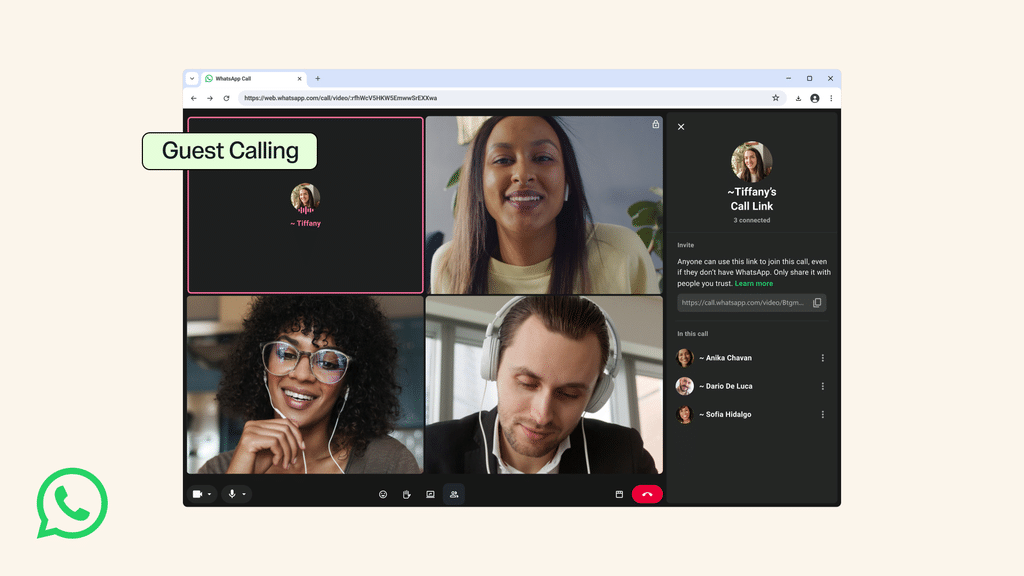 WhatsApp apre le chiamate agli ospiti: non serve più un account 3 image 358