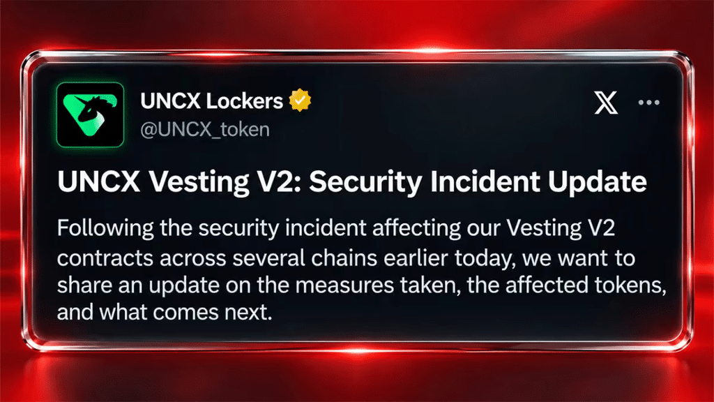 UNCX, exploit nel vesting: 86.000 dollari e dieci token su quattro chain 3 image 377