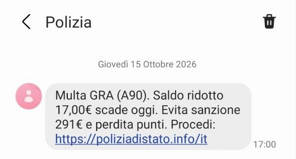 False multe via SMS, CERT-AgID segnala il falso sito della Polizia 3 image 436