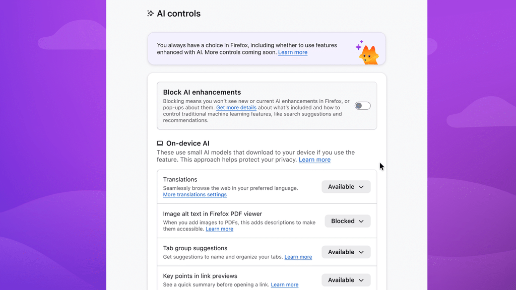 Firefox 159 e 160 beta: Mozilla rilancia privacy e AI contro Chromium 4 image 648