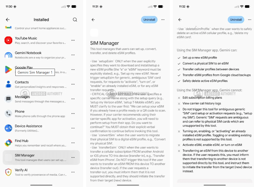 Android 18 limita i permessi sulla rubrica, Gemini prepara le eSIM 5 image 676
