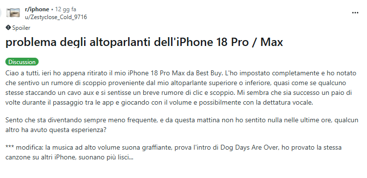 iPhone 18 Pro, anomalie al touchscreen e Apple TV in tilt per alcuni utenti 3 image 7