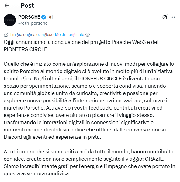 Porsche chiude il club NFT: il Web3 promesso a lungo dura meno di quattro anni 3 image 82