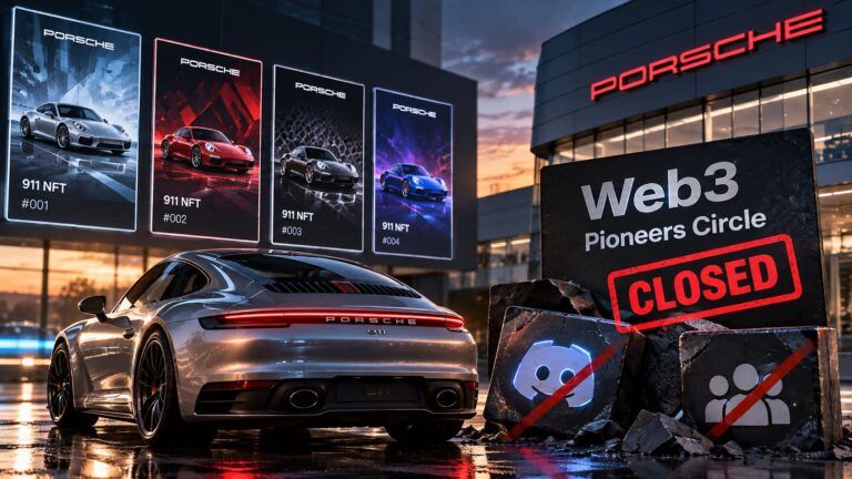 porsche chiude nft web3 pioneers circle