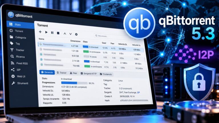 qBittorrent 5.3 Sicurezza e Rete