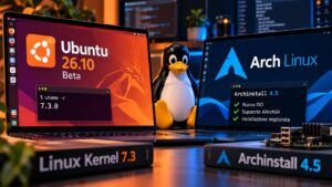 Ubuntu 26.10 Beta e Arch Linux accelerano il ricambio del desktop Linux